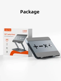 Регулируемая подставка CABLETIME CS19G (CT-LSR08-AG) для ноутбука с вращением на 360°