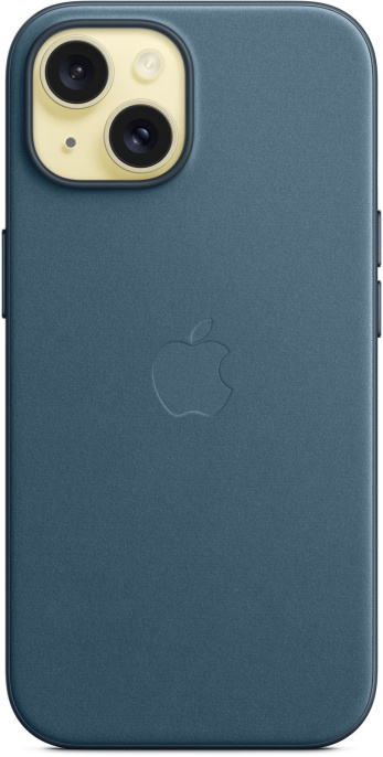 Чехол клип-кейс Apple FineWoven Case, Pacific Blue, для Apple iPhone 15 [mt3g3fe/a]