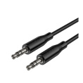 AUX аудио кабель BOROFONE BL26 / 3.5 mm jack - 3.5 mm jack/ 1m/ черный (B-22170)