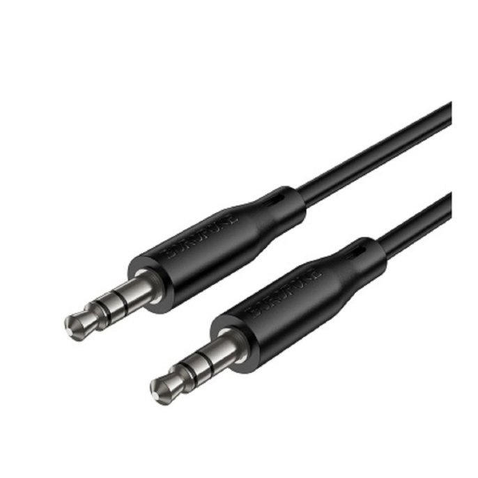 AUX аудио кабель BOROFONE BL26 / 3.5 mm jack - 3.5 mm jack/ 1m/ черный (B-22170)