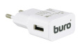 Сетевое зарядное устройство Buro TJ-159w,  USB-A,  10.5Вт, 2.1A, белый