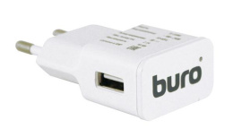 Сетевое зарядное устройство Buro TJ-159w,  USB-A,  10.5Вт, 2.1A, белый