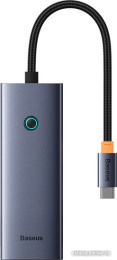 Хаб Baseus BS-OH150 UltraJoy Series 5 портов Type-C до HDMI4K@30 Гц*1+USB 3.0*3+PD*1 Space Grey B00052801811-00