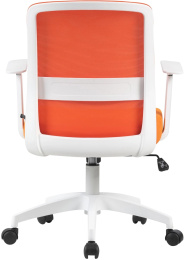 Кресло Cactus CS-WMC333-OR, сетка/ткань, до 100кг, фиксированные подлокотники,  оранжевый