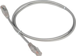 Патч-корд LanMaster вилка RJ-45,  вилка RJ-45,  кат.5E,  ПВХ,  0.5м,  серый [twt2-45-45-0.5-gy]
