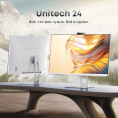 Моноблок Chuwi Unitech 24 23.8" Full HD Ryzen 5 6600H 3.3 16Gb SSD512Gb 660M Windows 11 Pro GbitEth WiFi BT 48W клавиатура мышь Cam белый 1920x1080 (23437282)