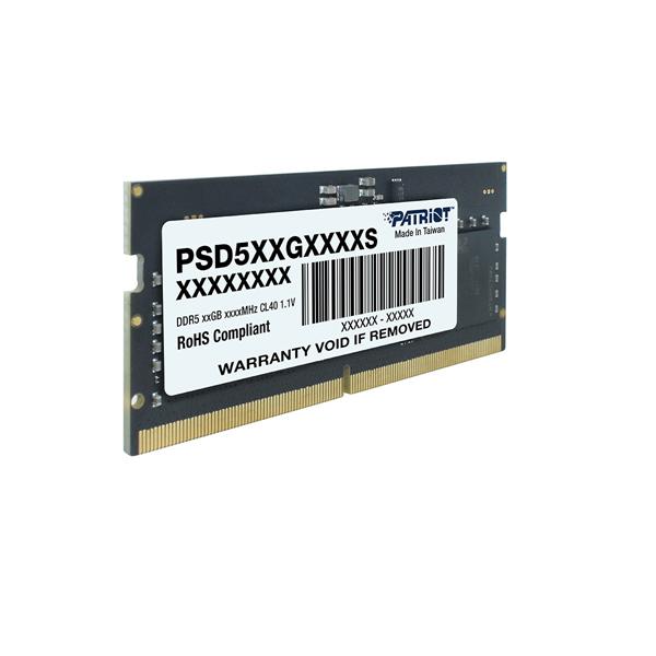 Оперативная память Patriot PSD516G520081S DDR5 SODIMM 16GB PC5-41600 CL42