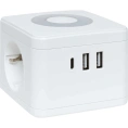 Удлинитель EKF "Куб" 2 гнезда 2USB 2,4А+Type C + Ночник 1,3 метра 1мм2 UBA-CUB-2-TC