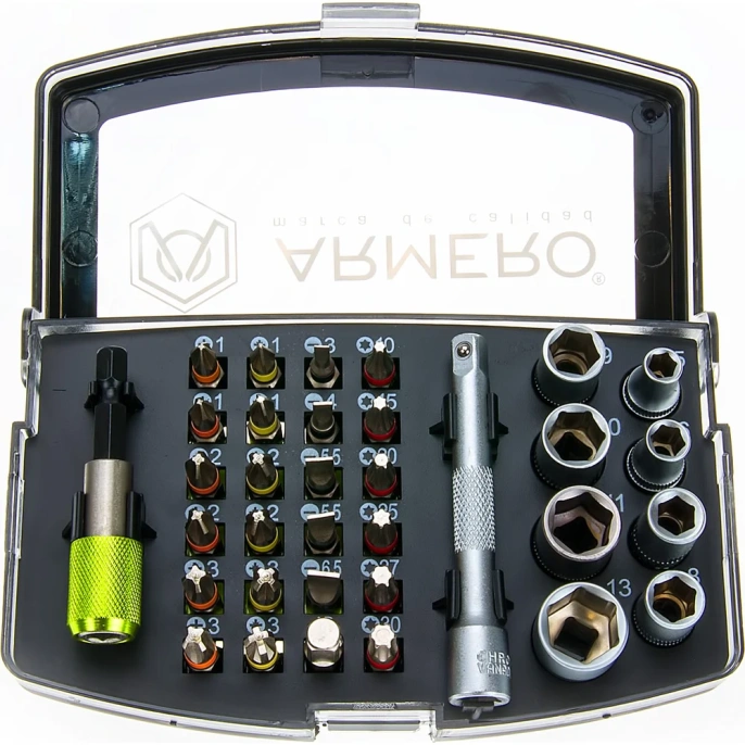 Набор бит и насадок A440/034, 34 шт Armero AK40-034