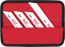 Полотно для сабельной пилы Milwaukee Hackzall 10шт 49220220 биметаллическая конструкция, 100x4.2 x2/150x1.8 x3/100x1 x3/100x1,4 x2, в чехле