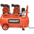 Безмасляный малошумный компрессор (50 л; 8 бар; 365 л/мин) Gigant GSWK-50/2800