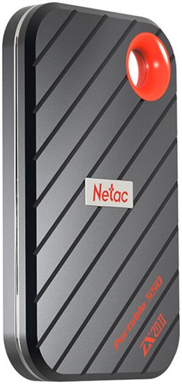 Накопитель SSD Netac USB-C 512GB NT01ZX20II-512-32BK ZX20 II черный