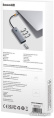 Хаб Baseus BS-OH108 UltraJoy Series 4 порта (USBA to USB3.0*4) Space Grey (B0005280A813-03)