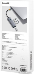 Хаб Baseus BS-OH108 UltraJoy Series 4 порта (USBA to USB3.0*4) Space Grey (B0005280A813-03)