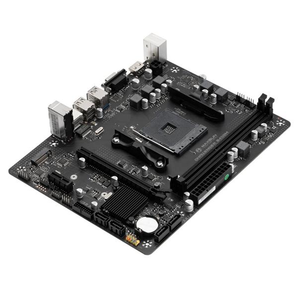 Материнская плата Maxsun MS-Challenger B450M mATX, 22x17.5 см, AMD B450, 2xDDR4 DIMM, 3200МГц, до 64GB, звук 5.1, 4xSATA3.0 6Gb/s , 1xM.2, 2xPCIe3.0x16, 1xPCIe3.0x1, 1хHDMI, 1xVGA