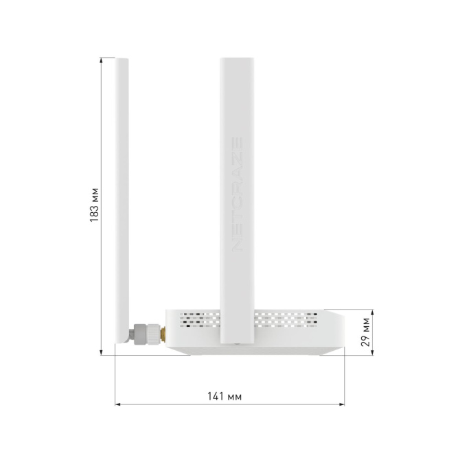 Маршрутизатор/ Netcraze Explorer 4G Интернет-центр с модемом 4G, Mesh Wi-Fi 5 AC1200 и 4-портовым Smart-коммутатором Netcraze Explorer 4G NC-4910