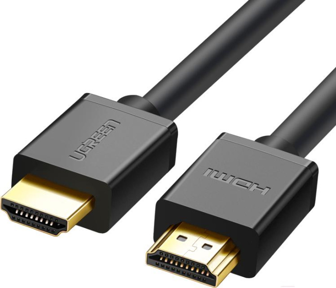 Кабель UGREEN HD104 10106 HDMI 4K@60Hz Male To Male Cable. Длина: 1м. Цвет: черный