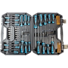 Набор отверток и головок Smartbuy реверс, PH, PZ, SL, Torx, HEX, S, 4-12 мм, Cr-V, 100 штук SBT-SCN-100P1