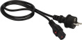 Шнур питания Lanmaster (LAN-PP13L/SH-0.5-BK) C13-Schuko проводник.:3x0.75мм2 0.5м 220В 10А черный