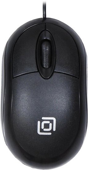 Мышь Оклик 105S черный оптическая 800dpi USB для ноутбука 3but (400941)