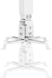 Кронштейн для проектора Cactus CS-VM-PRE01-WT, до 20кг, настенный и потолочный, поворот и наклон, белый