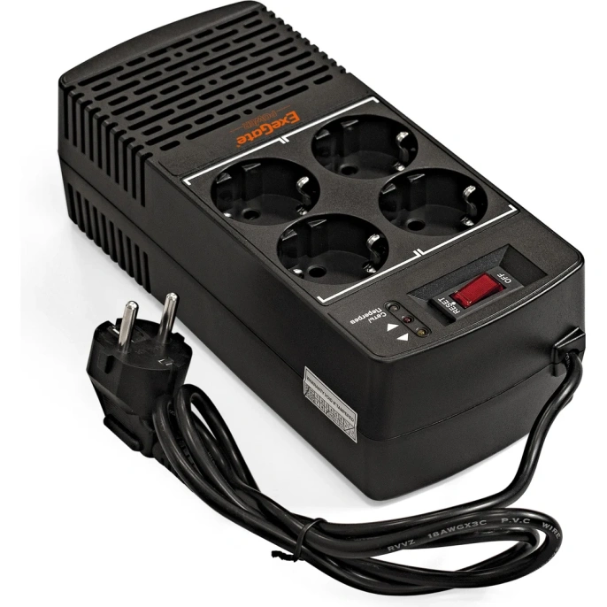 Стабилизатор ExeGate Power AD5000-500 500VA/300W, диапазон 150-280В, 4 евророзетки 285941