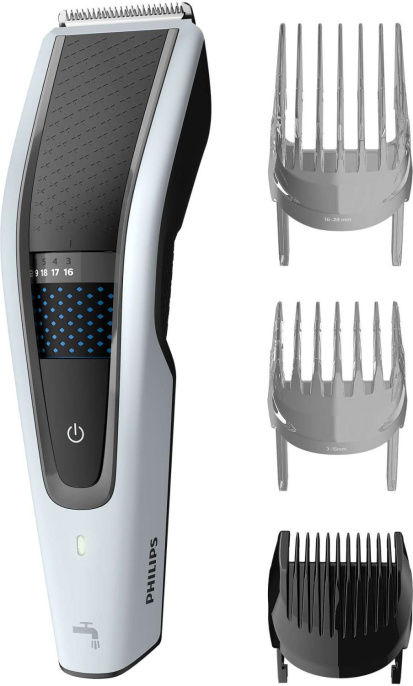 Машинка для стрижки Philips HC5610/15 черный/серебристый насадок в компл:3шт