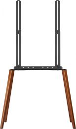 Подставка для телевизора Cactus CS-ST3644BKWN, 43-65", напольный, черный  / орех