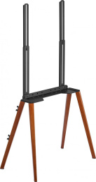 Подставка для телевизора Cactus CS-ST3644BKWN, 43-65", напольный, черный  / орех