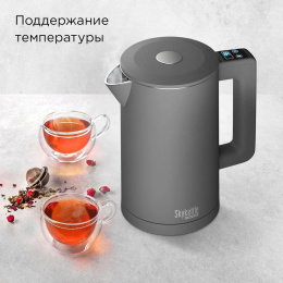 Электрочайник Redmond SkyKettle KM231S Белый (умный, 2200 Вт, объем 1.7 л, терморегулятор, 5 температурных режимов, WI-FI, длина кабеля: 0.65 м, материал корпуса: нержавеющая сталь, пластик)