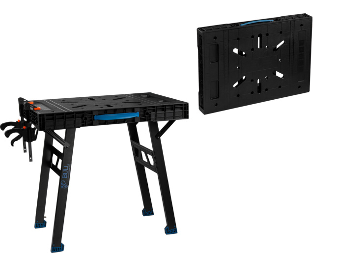 Верстак складной BULL WB 4585 в кор. 455 кг, 852x608x790 мм, переносной, 2 струбцины 1318765