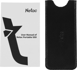 Накопитель SSD Netac USB-C 500GB NT01ZX-500G-32BK ZX черный