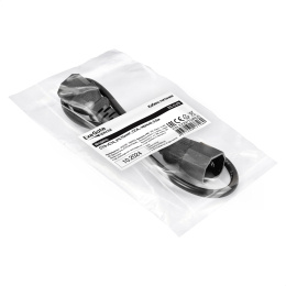 Кабель питания ExeGate Special EC-0.5S-C13- C14/3x0.75 IEC 320 C13 - IEC 320 C14, 3*0.75mm2, CCA, черный, 0.5м EX297759RUS