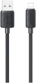 Кабель Usams US-SJ689 Lightning 2.4A Striped Data Cable-KY Series 1m Черный (SJ689USB01)
