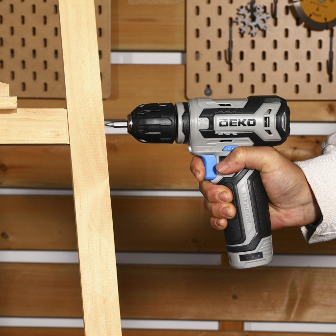 Дрель-шуруповерт Deko ZKCD12FU-Li аккум. патрон:быстрозажимной 063-4141