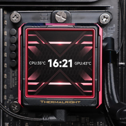 Водяное охлаждение для процессора/ Water Cooling System Thermalright Frozen Warframe 360 Ultra Black Argb 360mm, Black, ARGB/ Fans: 3x120mm, 70.84CFM, 22.1dBA, 2000RPM/ Pump height 60mm, 23dBA, 3000RPM, Rad thickness 27mm/ S: 1200, 1700, 1851, 2011, 2066
