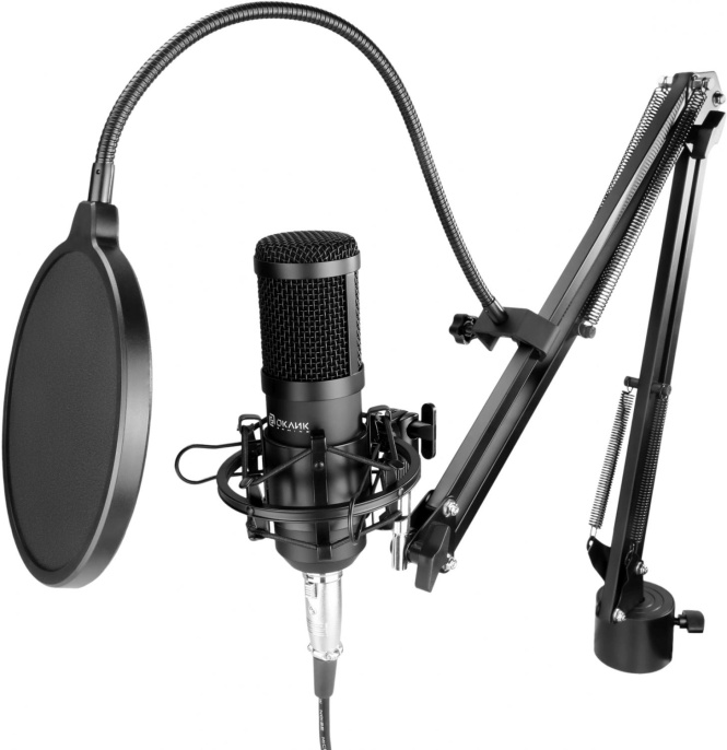 Микрофон Oklick SM-600G,  черный [1796784]
