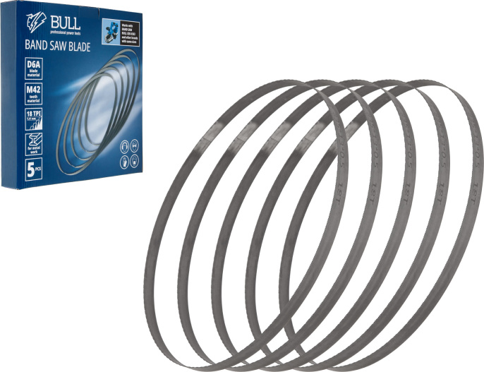 Ленточное пильное полотно 835х13мм 5шт BULL в кор. 1304545