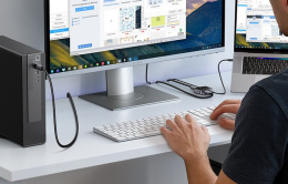 Переключатель UGREEN AW701 65878 2 in 1 8K@60Hz DisplayPort&USB-C Switcher. Цвет: черный (65878_)