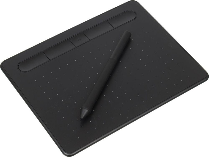 Графический планшет Wacom Intuos S CTL-4100WLK-N, A6, черный