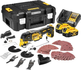 Реноватор DeWalt DCS356P2 DCS356P2-QW пиление, резка, шлифование, шабрение, питание: аккумулятор, 12 В, 5 А·ч, регулировка скорости, оборотов холостого хода: от 15000 до 20000 об/мин, диаметр