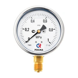 Виброустойчивый манометр РОСМА ТМ-320Р.00 0-1МПа ДК63 G1/4, класс точности 1.5 D070-03719