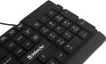 Клавиатура Defender Element HB-190, USB, мембранная,  черный [45191]