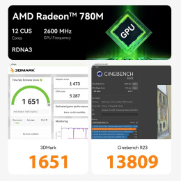 Мини-компьютер BEELINK Ryzen 7 H255 BL/SER9/255/32G/1TB/ Space Gray