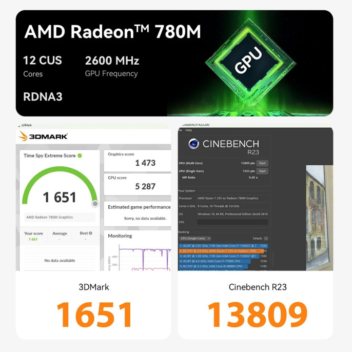 Мини-компьютер BEELINK Ryzen 7 H255 BL/SER9/255/32G/1TB/ Space Gray