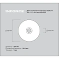 Диск отрезной по металлу OptiLine (125x1.0x22.2 мм) Inforce INB12510