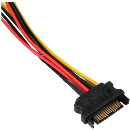 Cablexpert Кабель-разветвитель питания SATA Sata 15pin M / 2xMolex 4pin F , медь, 20см, пакет CC-SATA-2MOLEX-20CM
