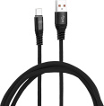 Кабель Digma USB Type-C m - USB m , 1м, 3A, черный [dg-usba-с-1m-27w]