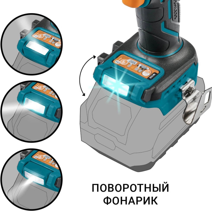 Bort ДРЕЛЬ-ШУРУПОВЕРТ АККУМУЛЯТОРНАЯ УДАРНАЯ BAB-21X БЕЗ АКБ И ЗУ [93414929] { аккумуляторная система Makita 18V LXT }