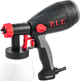 Электрический краскораспылитель P.I.T PSG3020-C 550 Вт, 700 мл/мин, бачок: 800 мл, максимальная вязкость краски: 35 DIN, SDS разъем, сопло: 2.5 мм, регулировка интенсивности распыления/направления факела